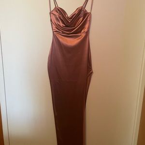 Satin formal dress